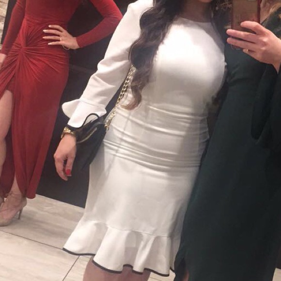 White dress short black dress - Picture 2 of 3